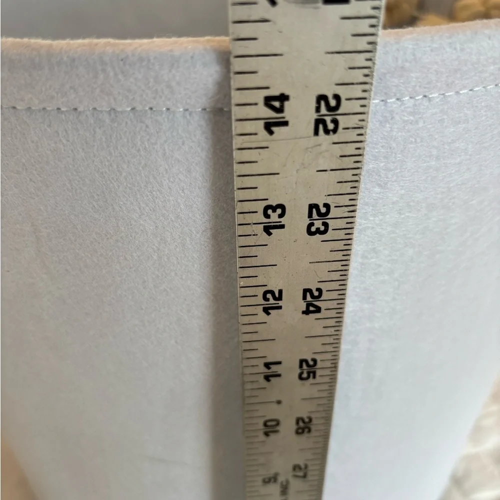 Light Gray Fabric Storage Basket 14 inches tall- perfect for organizing
